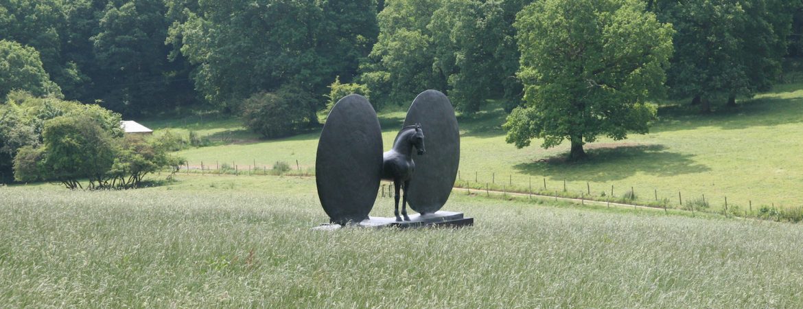 Christopher Le Brun, ‘Union Horse with Two Discs’, 2001, Ed. 3 of 3, bronze, 232 x 466 x 156 cm